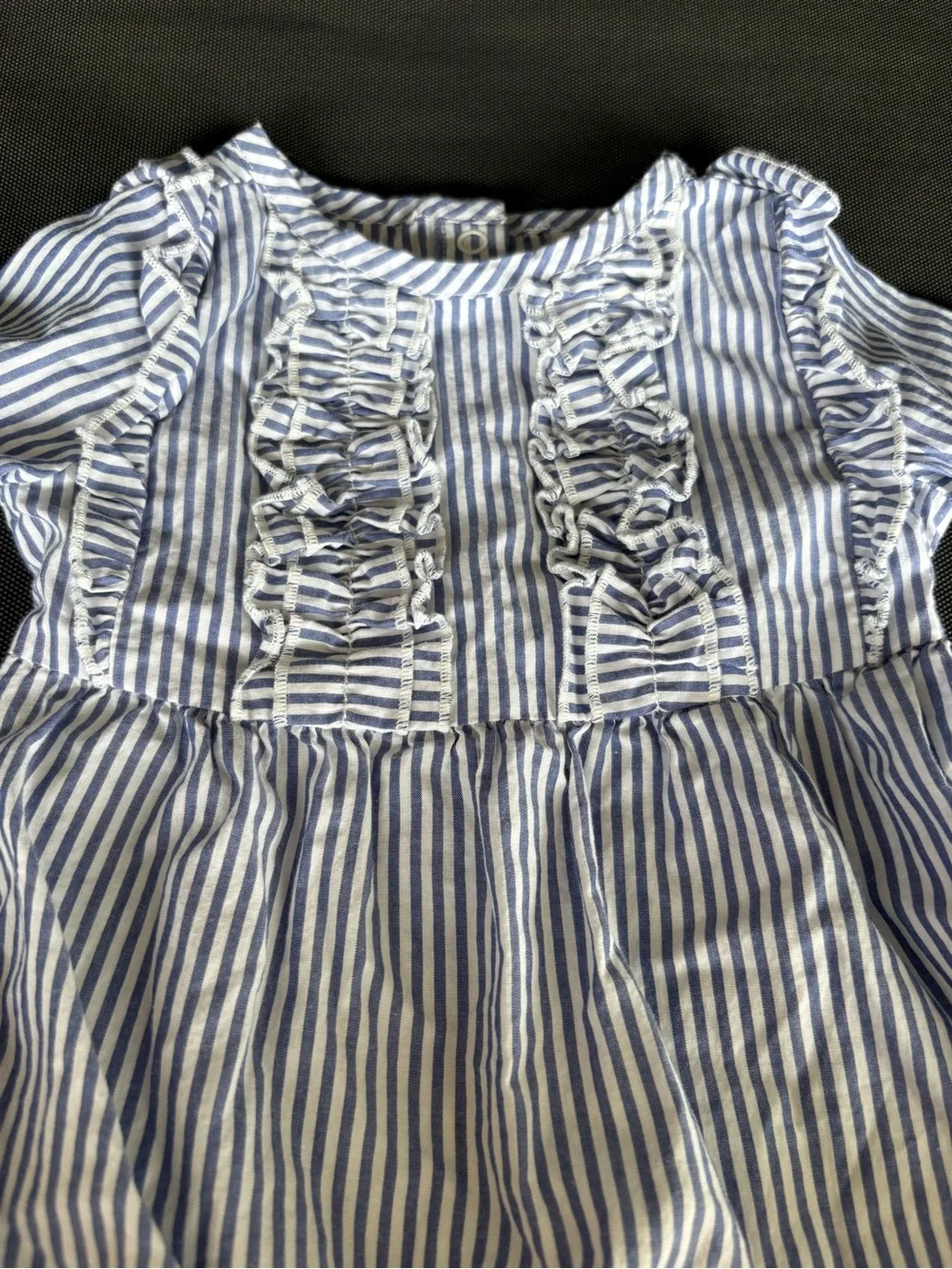 Janie and Jack Striped Romper girls 0-3 months